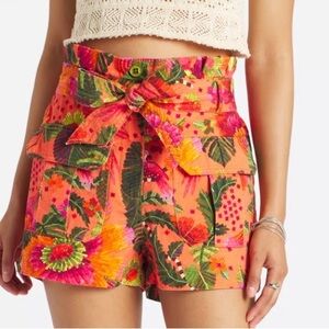 FARM Rio Vibrant Floral Women's Cargo Shorts XL